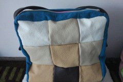 Torebka skóra tapicerska + materiał