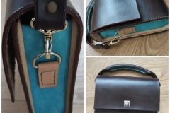 Elegancka torebka z grubej skóry